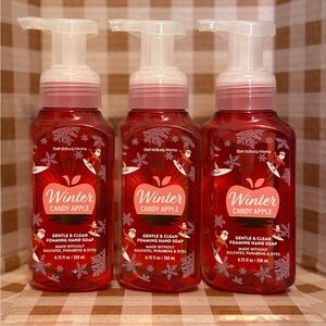 NEW B&BW(3) Winter Candy Apple Foaming Hand Soaps 8.75 fl Oz each